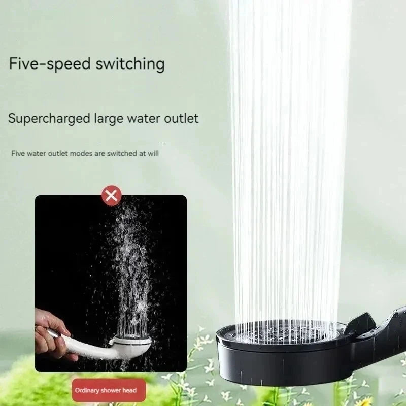 Adjustable High-Pressure Shower Head