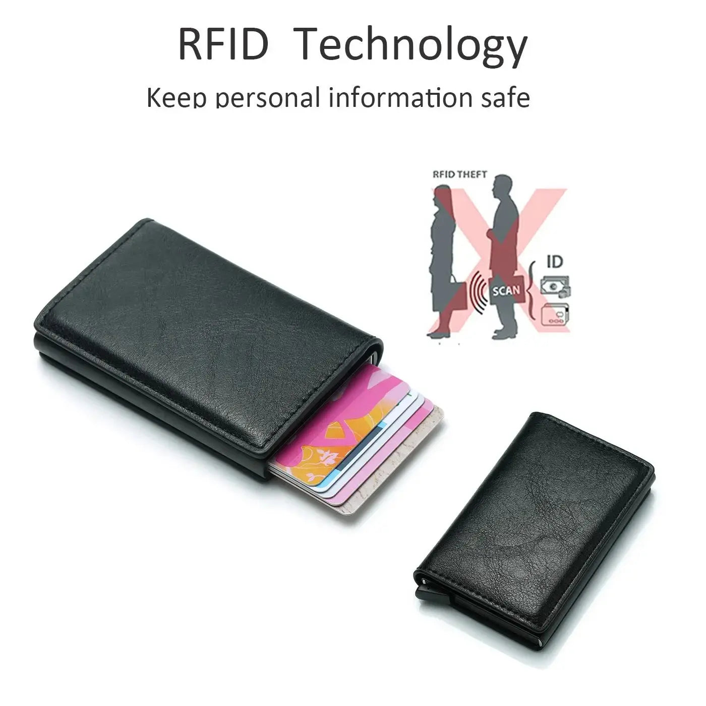 RFID Slim Leather Cardholder