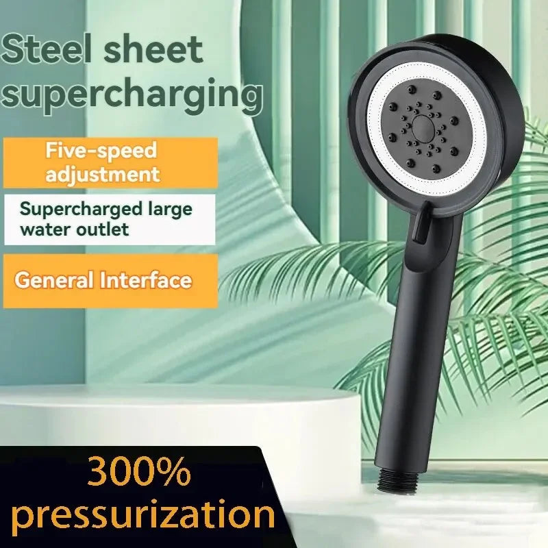 Adjustable High-Pressure Shower Head