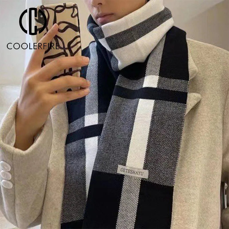 Winter Knit Wool Cashmere Scarf