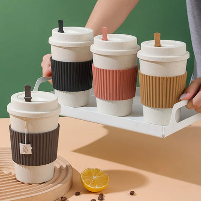 Reusable Wheat Straw Coffee Cup