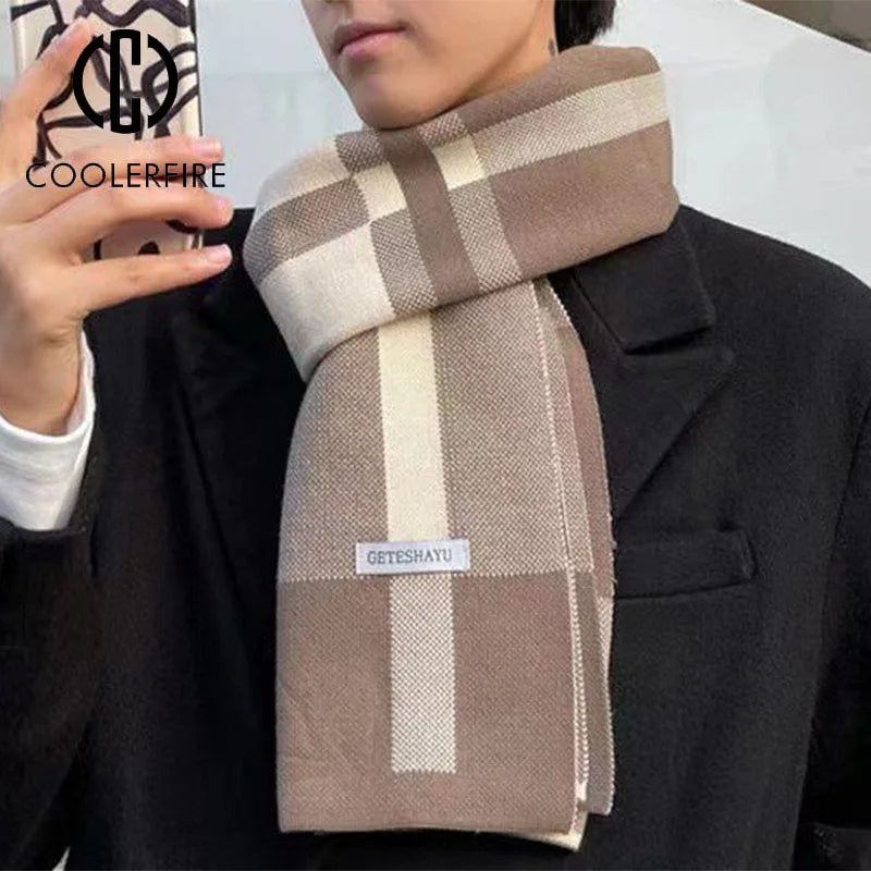 Winter Knit Wool Cashmere Scarf