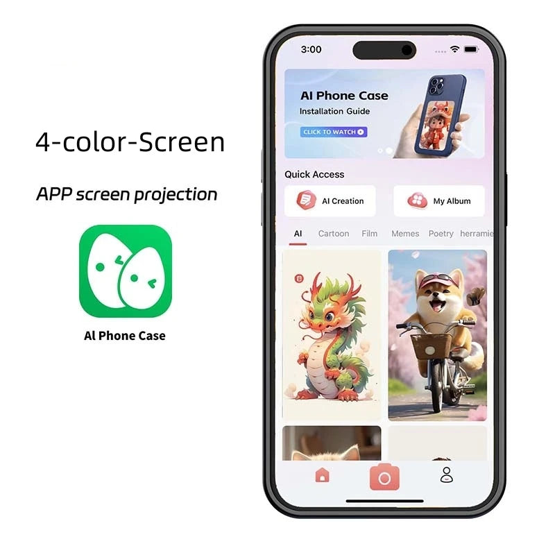 Smart Ink Screen Phone Case