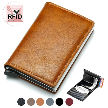 RFID Slim Leather Cardholder