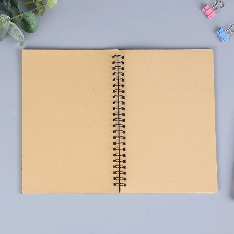 Retro Spiral Sketchbook Notebook