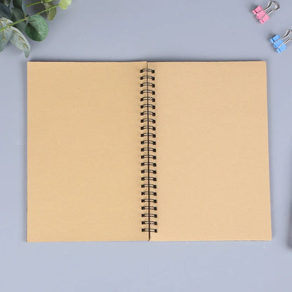 Retro Spiral Sketchbook Notebook