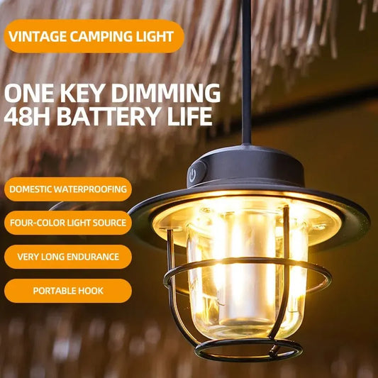 Retro LED Camping Lantern